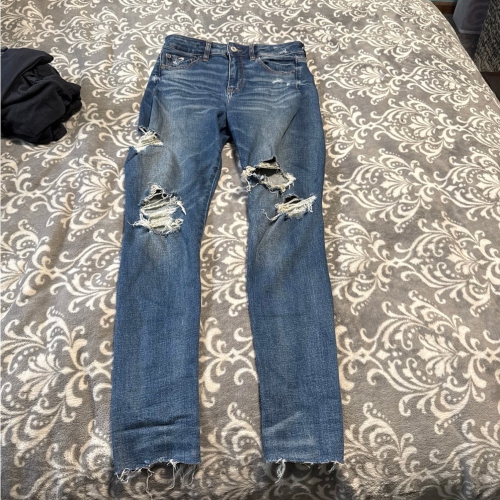 American Eagle Outfitters Blue Straight Leg Jeans